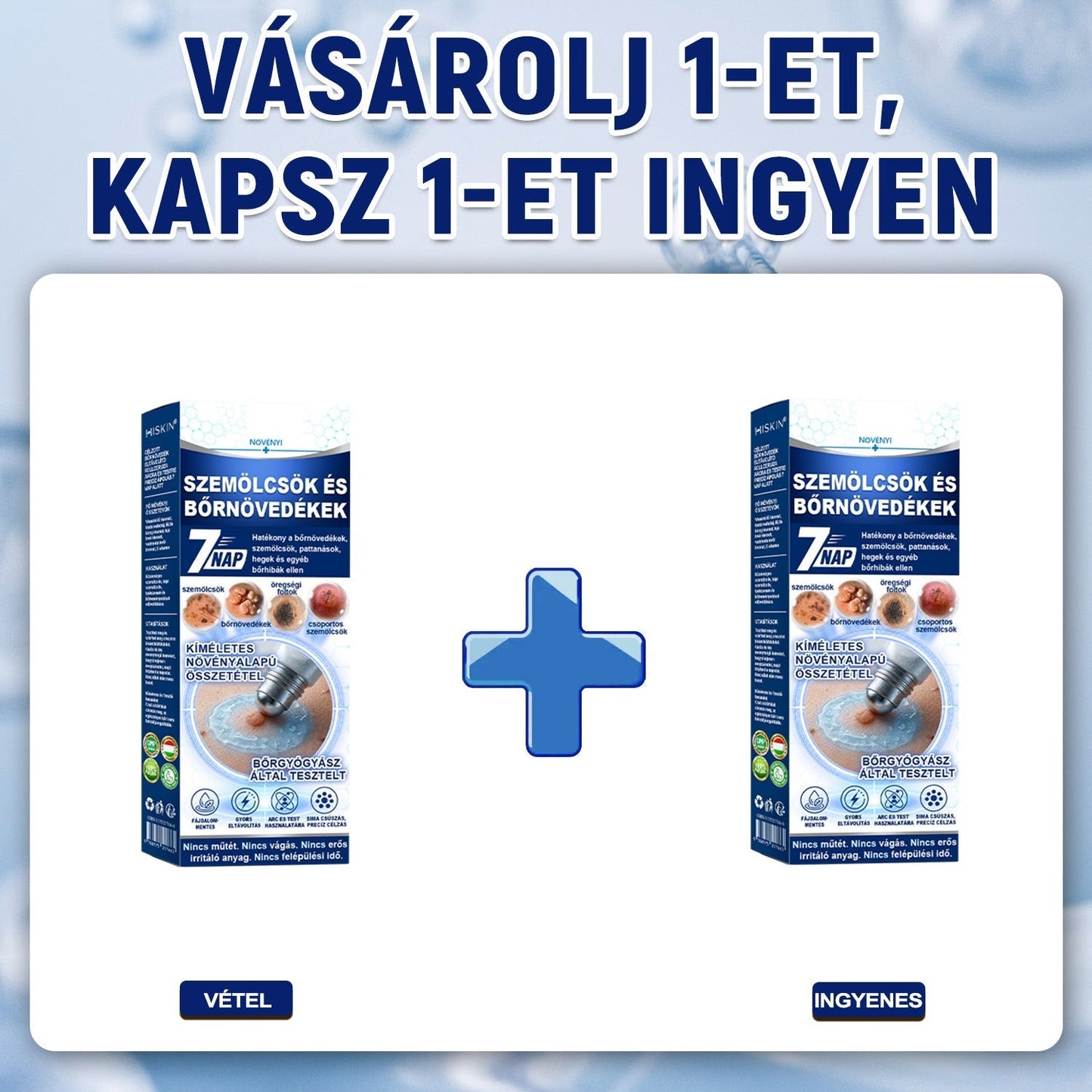 Hivatalos Márkabolt | 🚢 Hiskin® 7 napos Szemölcseltávolító Roll-on Ápoló Folyadék (Fájdalommentes rollerball technológia, hegek nélkül) 🐬